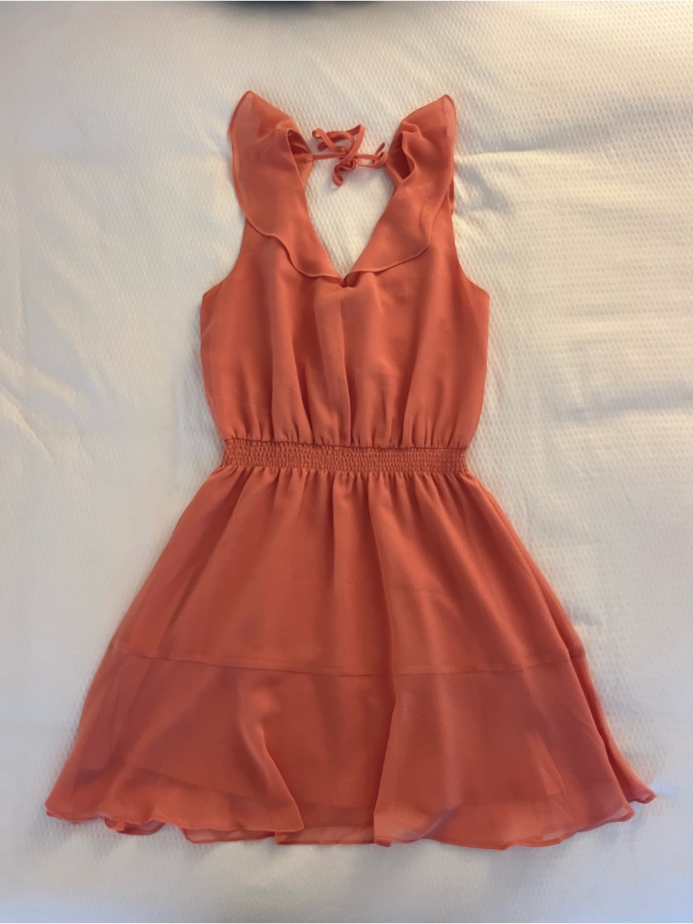 cupcakes & cashmere Chiffon Tie Back Iniko Dress